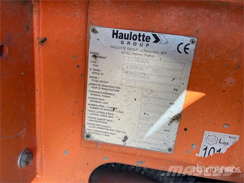 Haulotte 10DX Diesel Scissor Lift Saxlifte