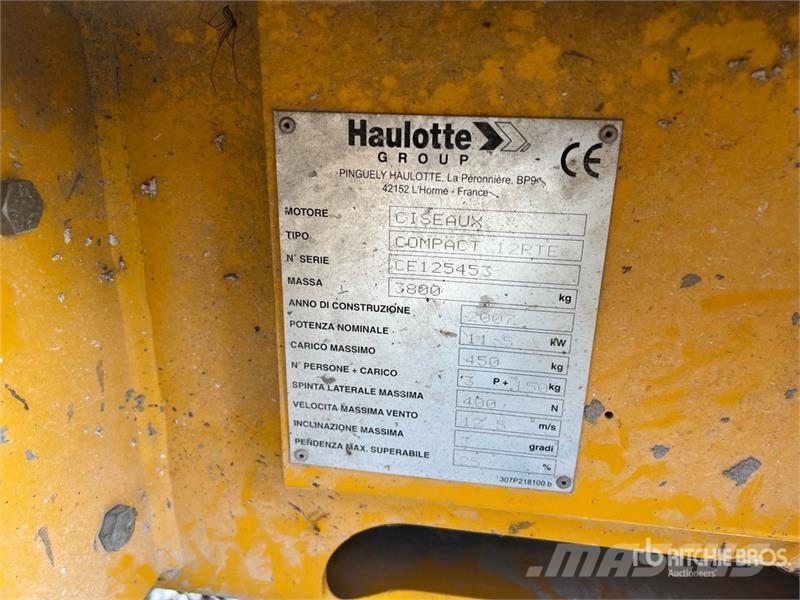 Haulotte 12RTE Electric Scissor Lift Makasli platformlar