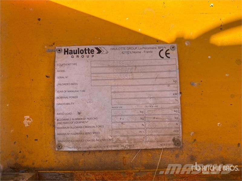Haulotte Compact 10 Electric Scissor Lift Scissor lifts