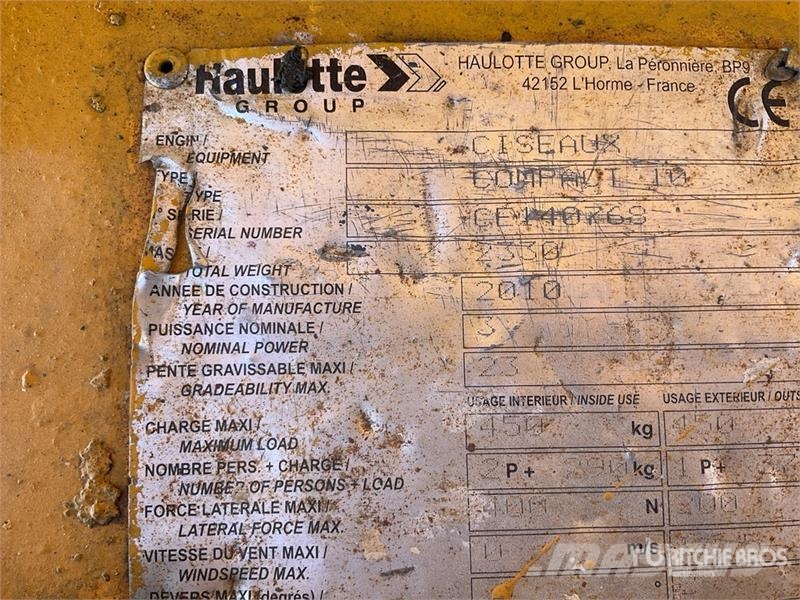 Haulotte Compact 10 Electric Scissor Lift Käärtõstukid