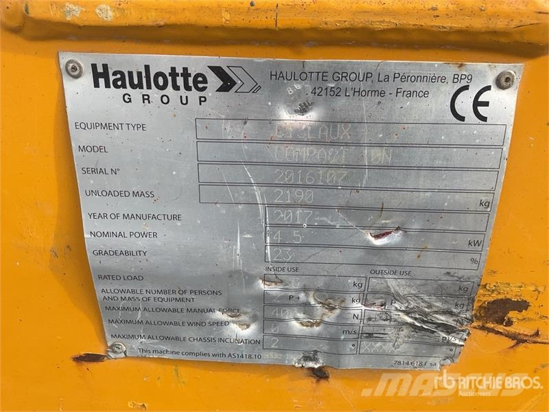 Haulotte COMPACT 10N Electric Scissor Lift Käärtõstukid