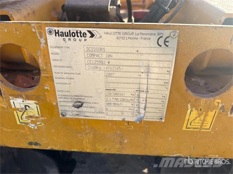 Haulotte Compact 10N Electric Scissor Lift Scissor lifts