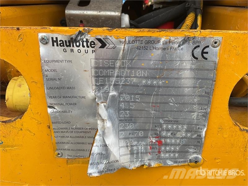 Haulotte Compact 10N Electric Scissor Lift Ollós emelők