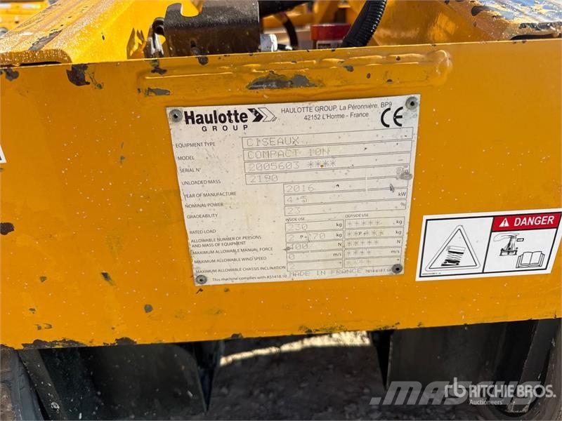 Haulotte Compact 10N Electric Scissor Lift Scissor lifts