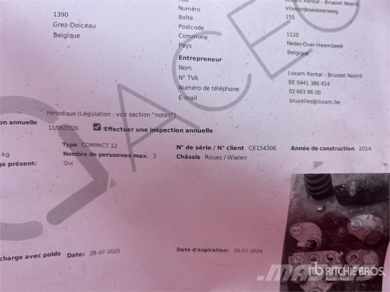 Haulotte COMPACT 12 Škarjaste dvižne ploščadi