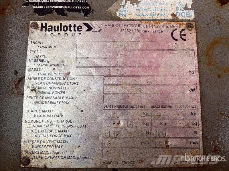 Haulotte COMPACT 12 Škarjaste dvižne ploščadi