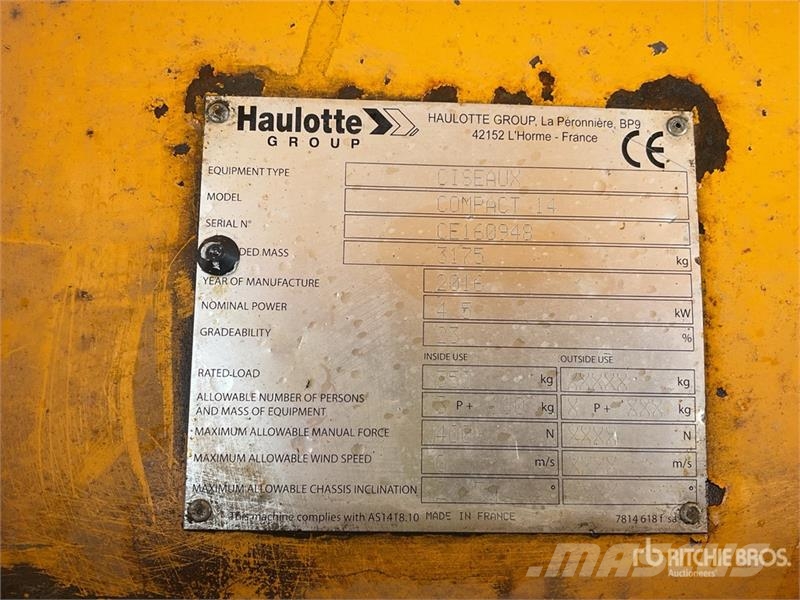 Haulotte Compact 14 Electric Scissor Lift Ножничные подъемники