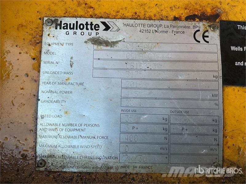 Haulotte Compact 14 Electric Scissor Lift Saxlifte