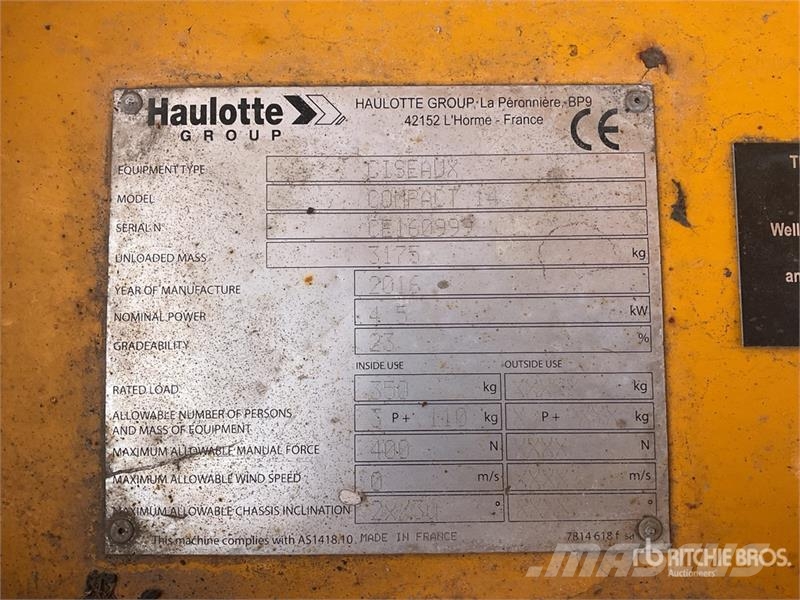 Haulotte Compact 14 Electric Scissor Lift Ollós emelők