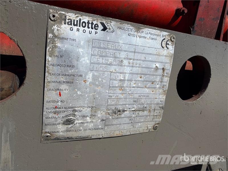 Haulotte Compact 8 Electric Scissor Lift Škarjaste dvižne ploščadi