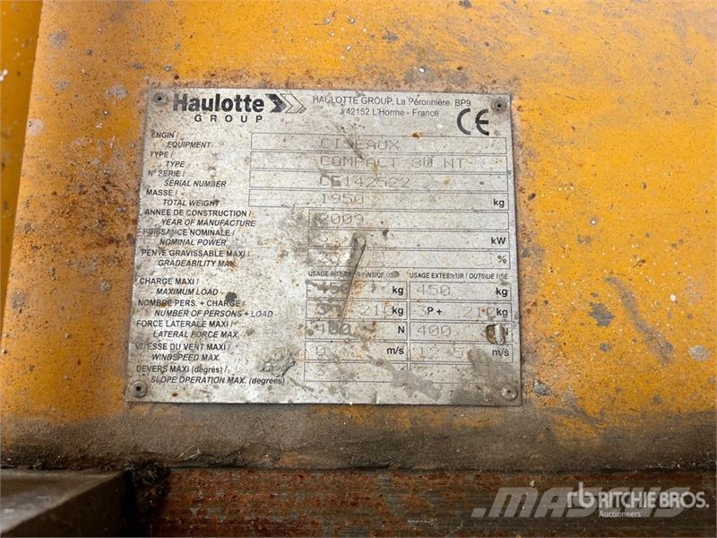 Haulotte Compact 8W NT Electric Scissor Lift 가위형 리프트