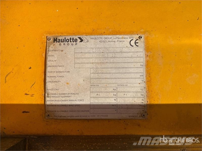 Haulotte Compact12 Electric Scissor Lift Scissor lifts