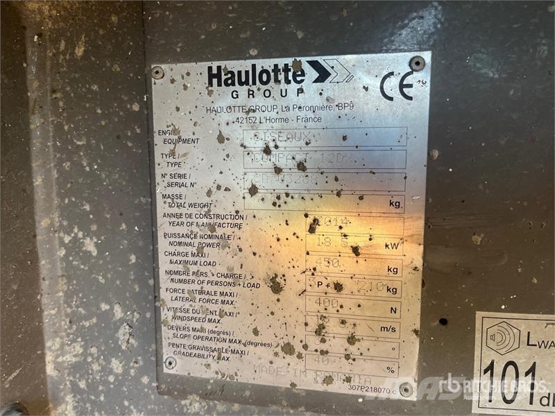 Haulotte Compact12DX 4x4 Diesel Scissor Lift Šķerveida pacēlāji