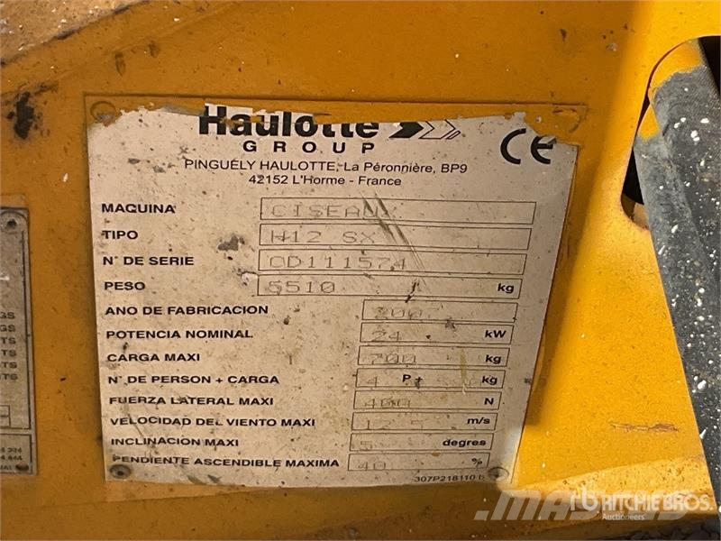Haulotte H12SX 4x4 Diesel Scissor Lift رافعات مقصية الشكل