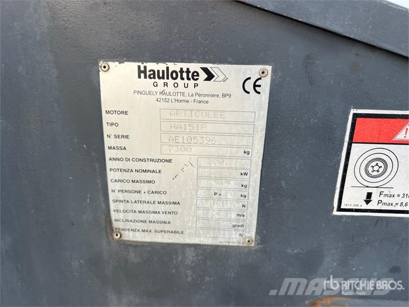 Haulotte H15IP Electric Articulating Boom Lift 曲臂高空工作平台