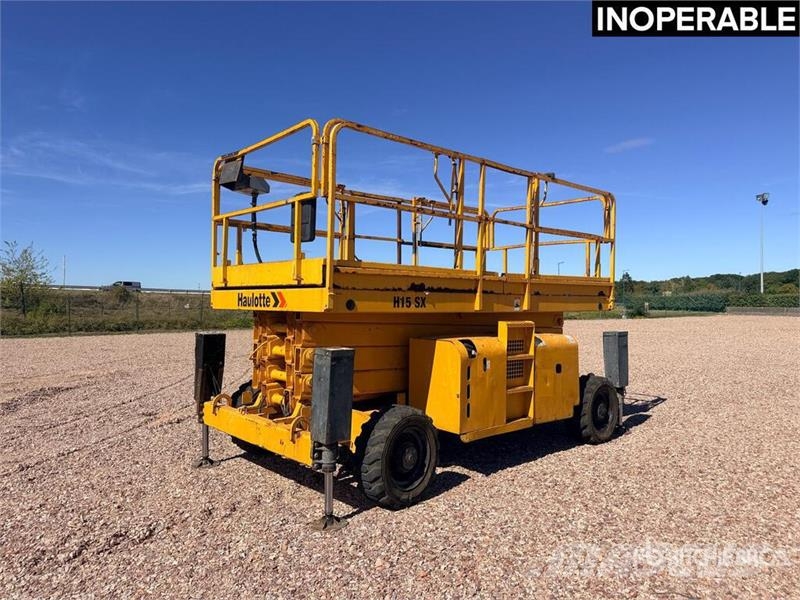 Haulotte H15SX 4x4 Nacelle Ciseau Scissor Lift (Inoperable) Šķerveida pacēlāji