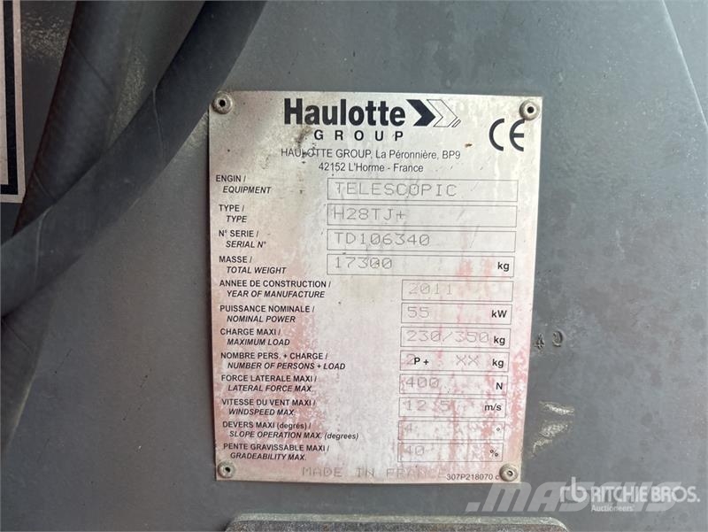 Haulotte H28TJ 4WD Diesel Telescopic Boom Lift Телескопические подъемники