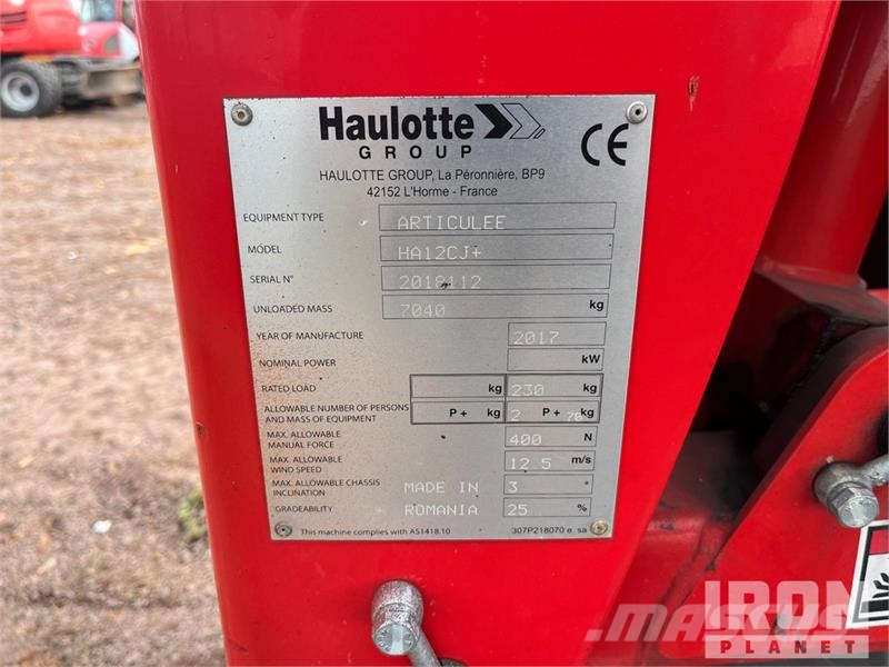 Haulotte HA12CJ 2WD Electric Articulating Boom Lift Zglobne dvižne ploščadi