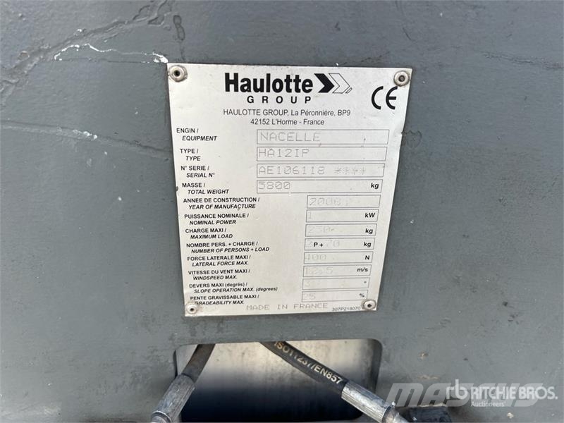 Haulotte HA12IP Electric Articulating Boom Lift Bomlifte med knækarm
