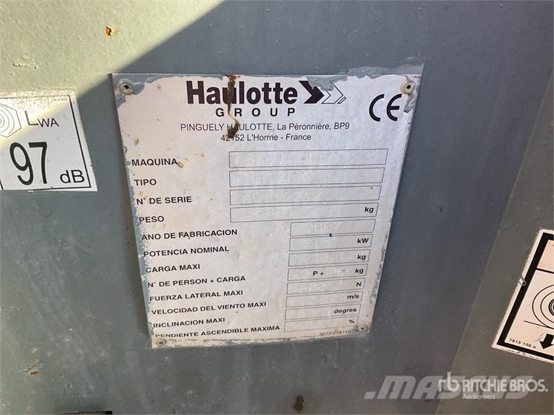 Haulotte HA12PX 4WD Diesel Articulating Boom Lift رافعات سلة مفصلية