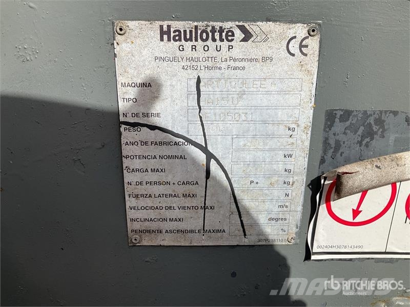 Haulotte HA15IP 2WD Electric Articulating Boom Lift Ανυψωτήρες με αρθρωτό βραχίονα