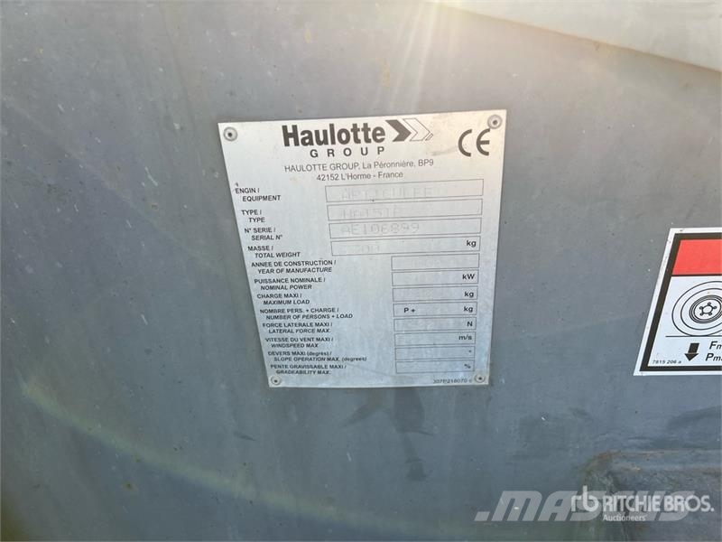 Haulotte HA15IP Electric Articulating Boom Lift (Inoperable Zglobne podizne platforme