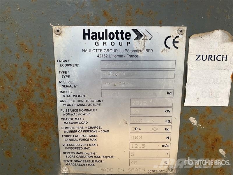 Haulotte HA20 PX 4WD Diesel Articulating Boom Lift (Inopera Ανυψωτήρες με αρθρωτό βραχίονα