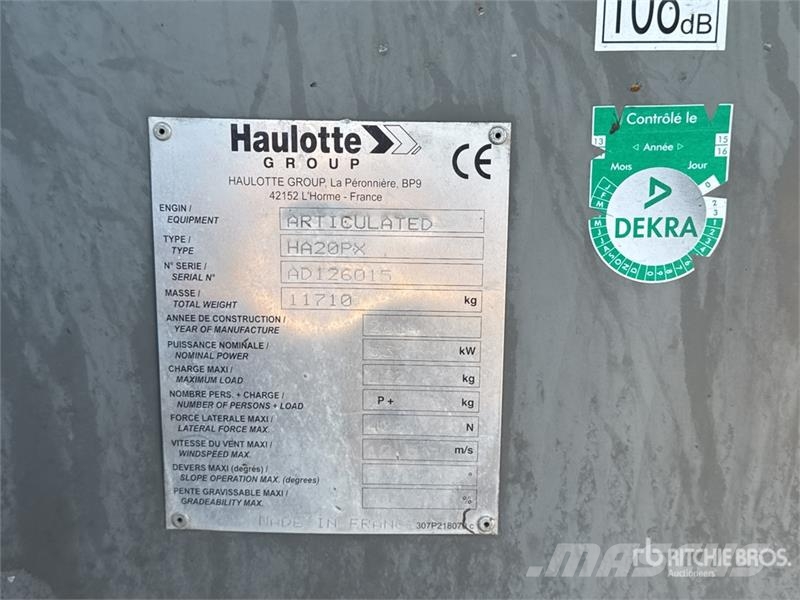 Haulotte HA20PX 4WD Diesel Diesel Nacelle Articulee Articul رافعات سلة مفصلية