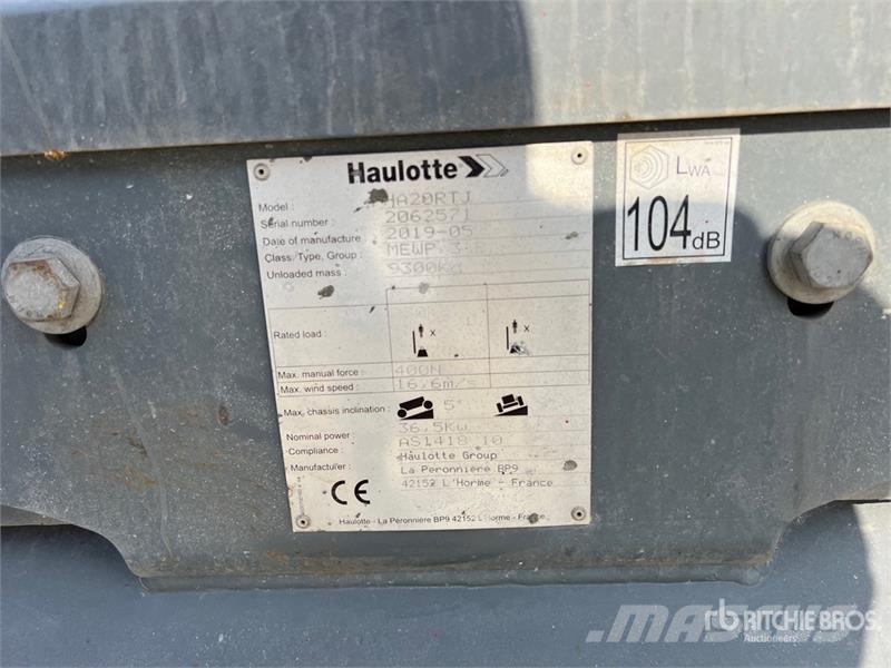 Haulotte HA20RTJ Diesel Articulating Boom Lift Ανυψωτήρες με αρθρωτό βραχίονα