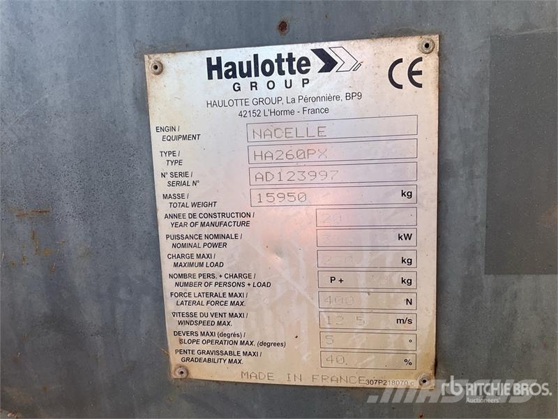 Haulotte HA260PX 4WD Diesel Articulating Boom Lift Zglobne podizne platforme