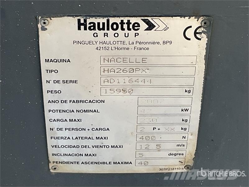 Haulotte HA26PX 4WD Diesel 26 mts Articulating Boom Lift Bomlifte med knækarm