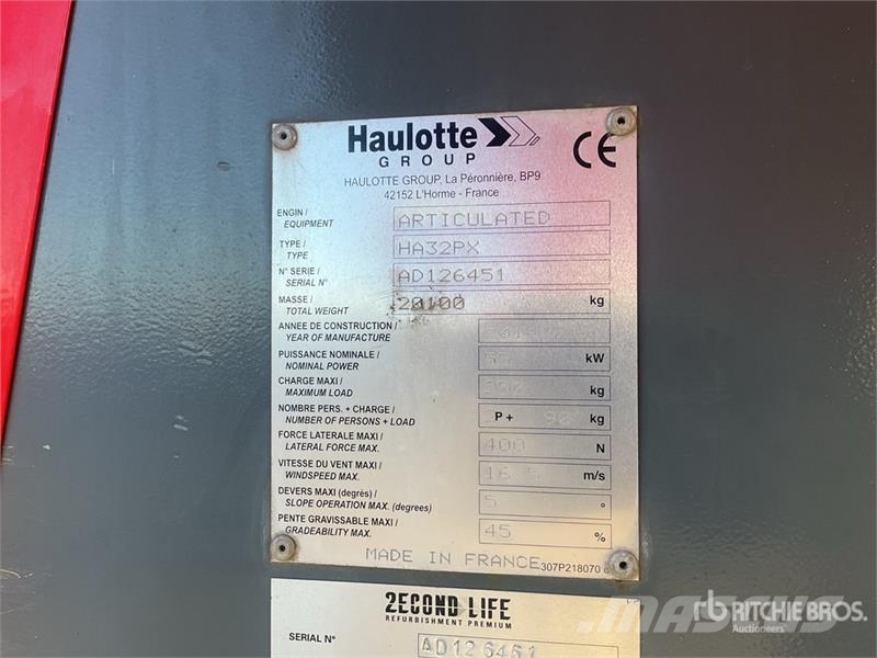 Haulotte HA32PX 4WD Diesel Articulating Boom Lift Zglobne podizne platforme