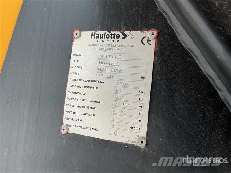 Haulotte HA41PX 4WD Diesel Articulating Boom Lift Kloubové plošiny