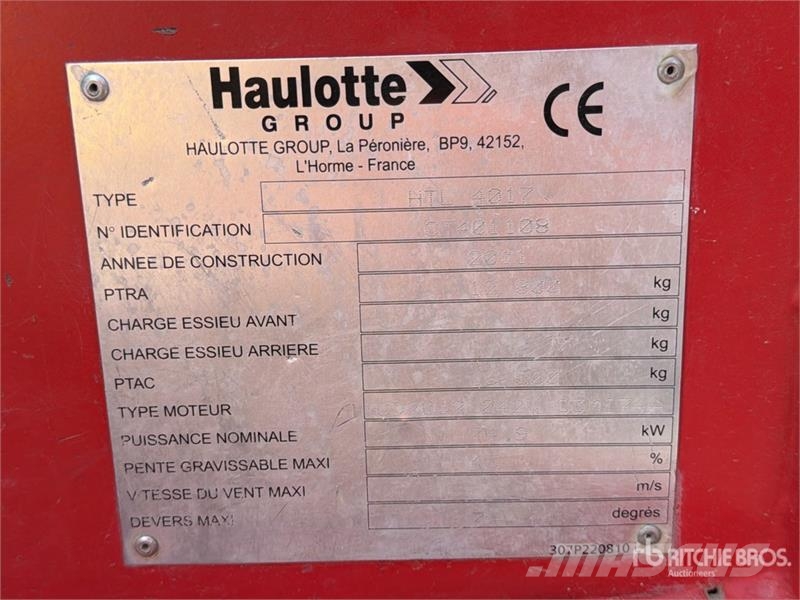 Haulotte HLT4017 Telehandler Manipuladores telescópicos