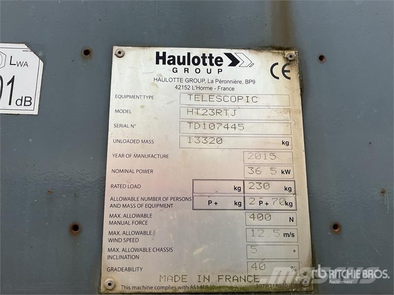 Haulotte HT23RT J 4WD Diesel Telescopic Boom Lift Teleskopske podizne platforme