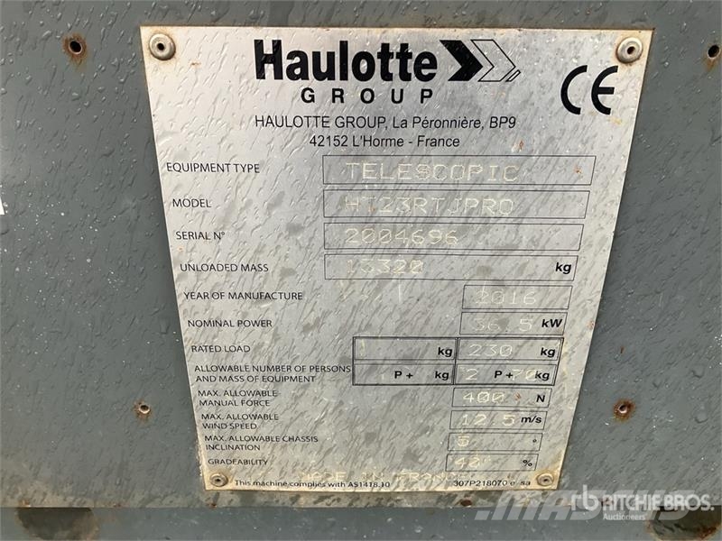 Haulotte HT23RT J 4WD Diesel Articulating Boom Lift Articulated boom lifts