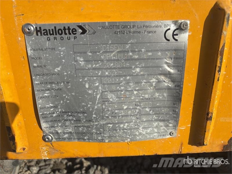 Haulotte Optimum 8 Electric Scissor Lift Schaarhoogwerkers