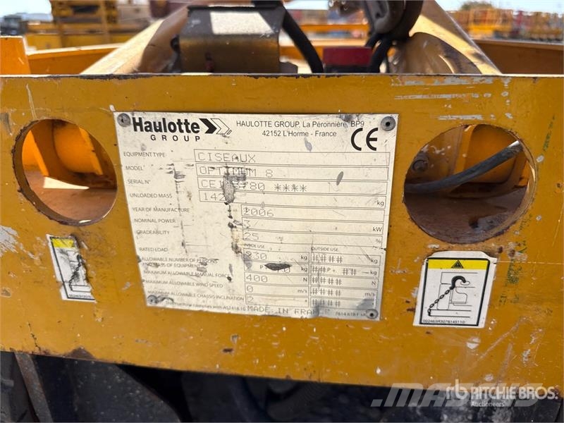 Haulotte Optimum 8 Electric Scissor Lift Škarjaste dvižne ploščadi
