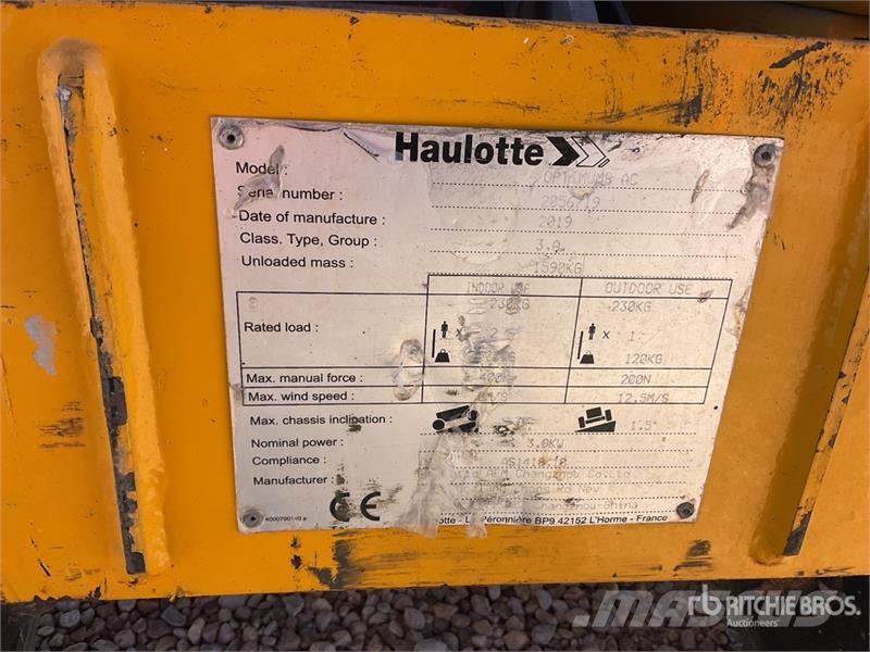 Haulotte Optimun 8 Electric Scissor Lift Škarjaste dvižne ploščadi