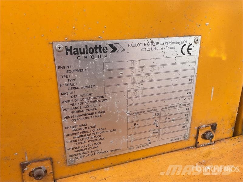 Haulotte Star 10-1 2WD Electric Telescopic Boom Lift Ανυψωτήρες με τηλεσκοπικό βραχίονα