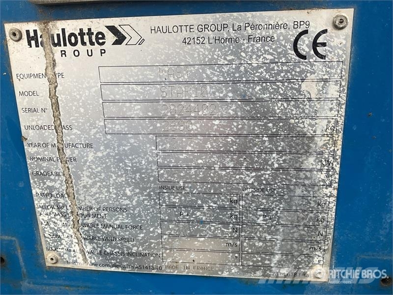 Haulotte Star10 2WD Electric Telescopic Boom Lift (Inoperab Teleskopske dvižne ploščadi