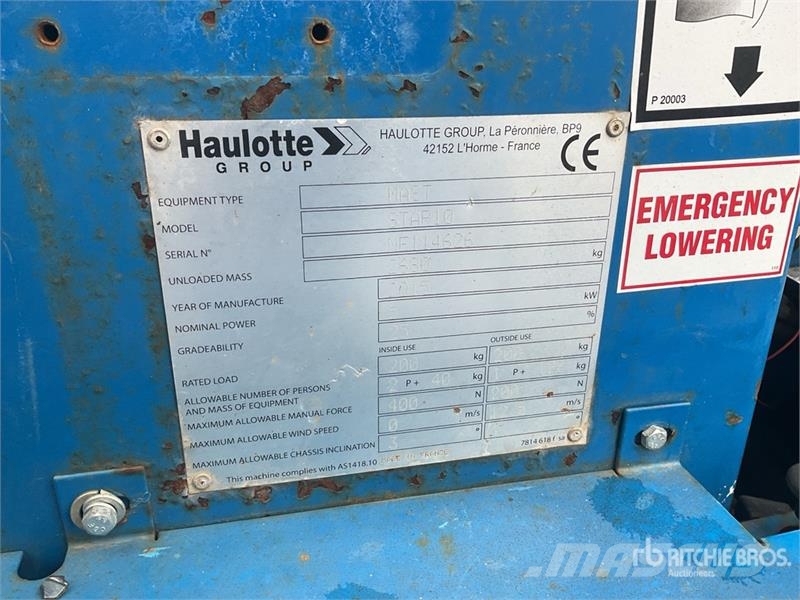 Haulotte Star10 Vertical Mast Lift Vertical mast lifts