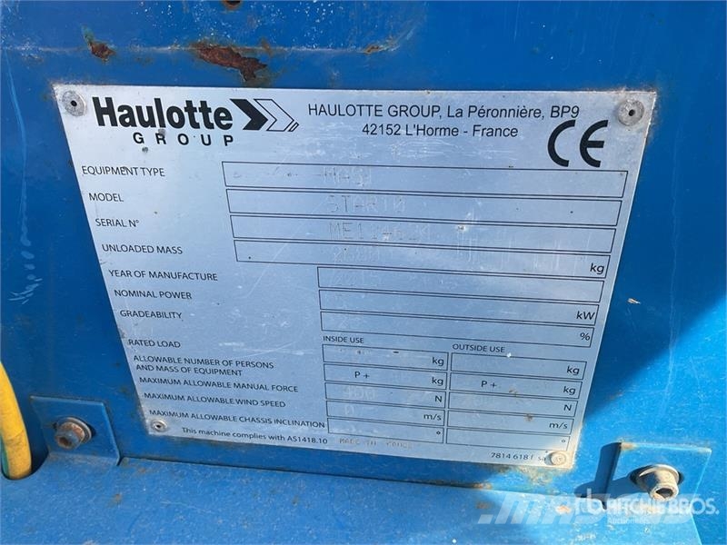 Haulotte Star10 Vertical Mast Lift Vertikālie pacēlāji