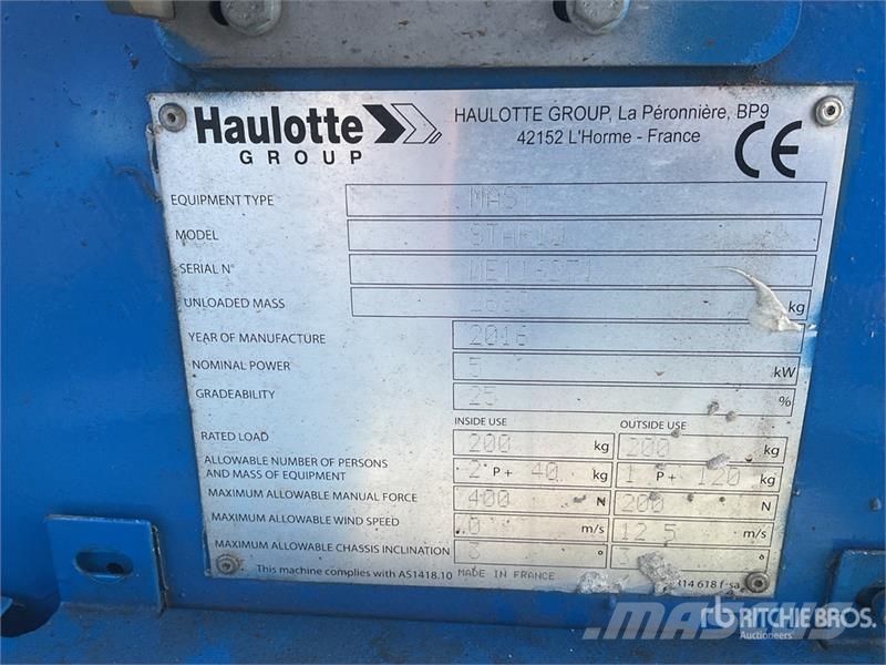 Haulotte STAR10 Vertical Mast Lift Vertikaalsed mast tõstukid