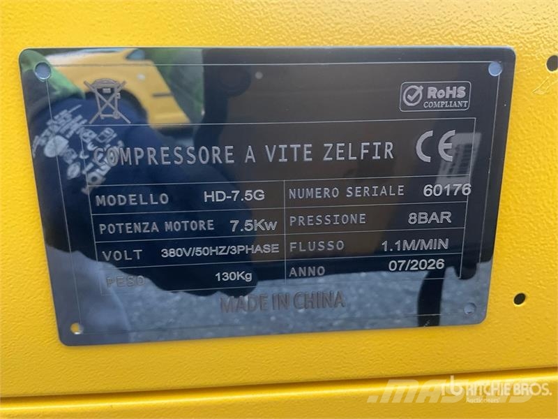 HD Zelfir 7.5G Silenced Screw Air Compressor Kompresorji