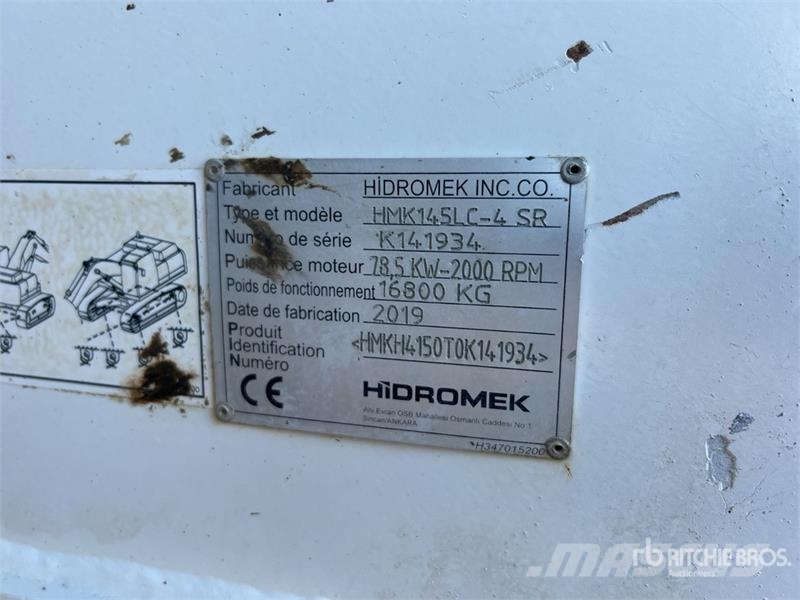 Hidromek HMK145LC-4 SR Pelle Sur Chenilles Tracked Excavato Koparki gąsienicowe