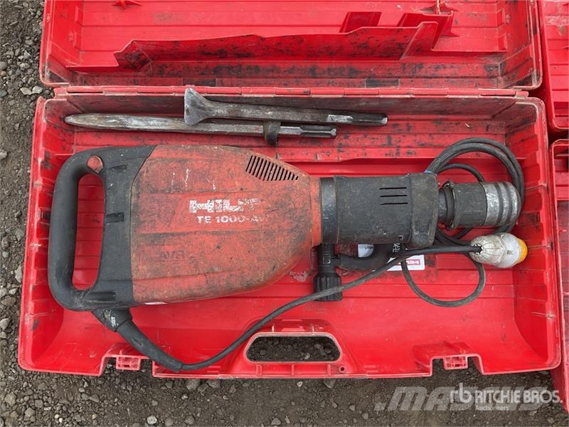 Hilti of (2) Hilti TE 1000 AVR Demolition Breaker Chisel ploughs