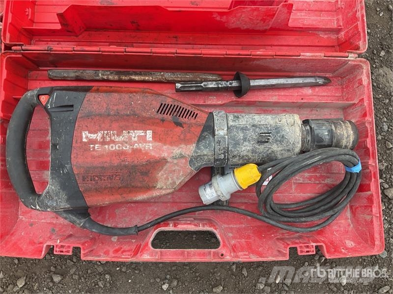 Hilti of (2) Hilti TE 1000 AVR Demolition Breaker Chisel ploughs