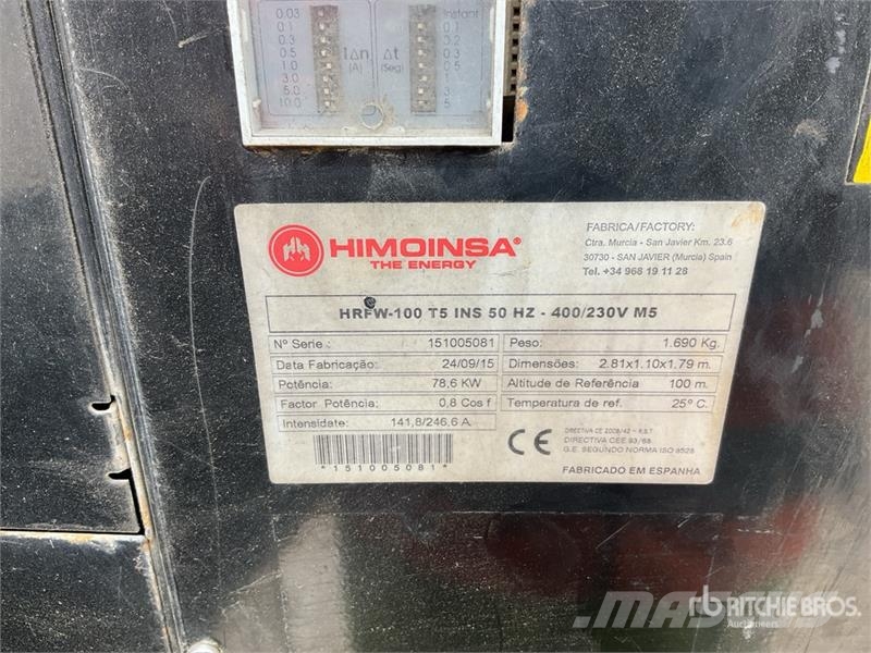 Himoinsa HRFW100T5 Generator Set (Inoperable) Dieselgeneraattorit