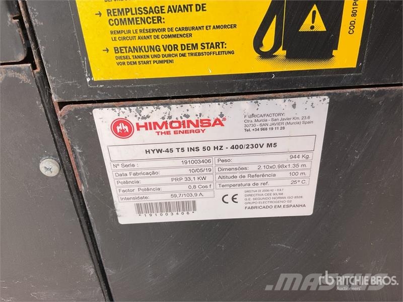 Himoinsa HYW45 Dieselgeneraattorit